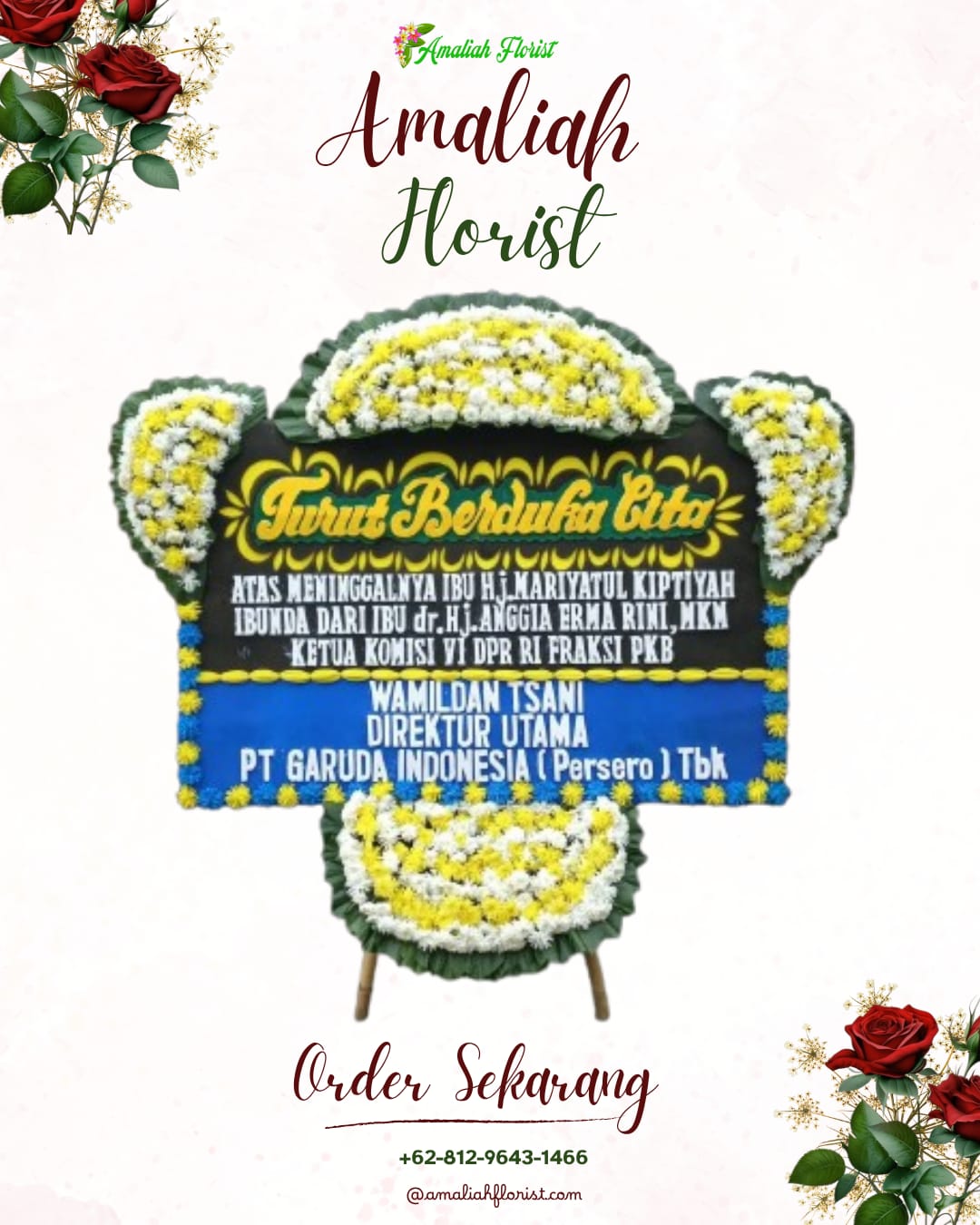 Papan Bunga Duka Ciampea